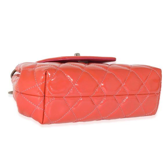 Chanel Pink Patent Coco Shine Mini Accordion Flap Bag - Picture 3 of 7